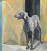 Zielonka, Almut-Sophia (geb. 1966), "Weimaraner", Öl auf Leinwand, monogammiert und datiert unten