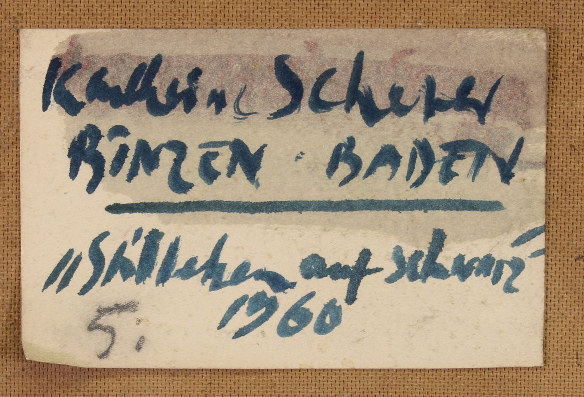 Scherer, Karlheinz (1929 Lörrach - 2008 Efringen-Kirchen, Studium an der KA Kunstakademie - Image 5 of 5