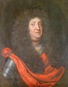 Porträtmaler (18./19. Jh.), "Porträt Ludwig XIV", Öl auf Leinwand, 69 x 55 cm, verso alte