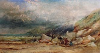 Callow, George Dodgson (1829 - 1875, englischer Landschafts- und Marinemaler) "On the Devonshire