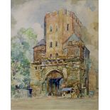 Lang, Willy (1892 - 1972), Aquarell über Bleistift, "Severinstorburg", signiert unten rechts W.