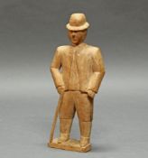Sog. "Kolon"-Figur, Darstellung eines Europäers, hier wohl eines Briten, Venda, Transvaal, Simbabwe,