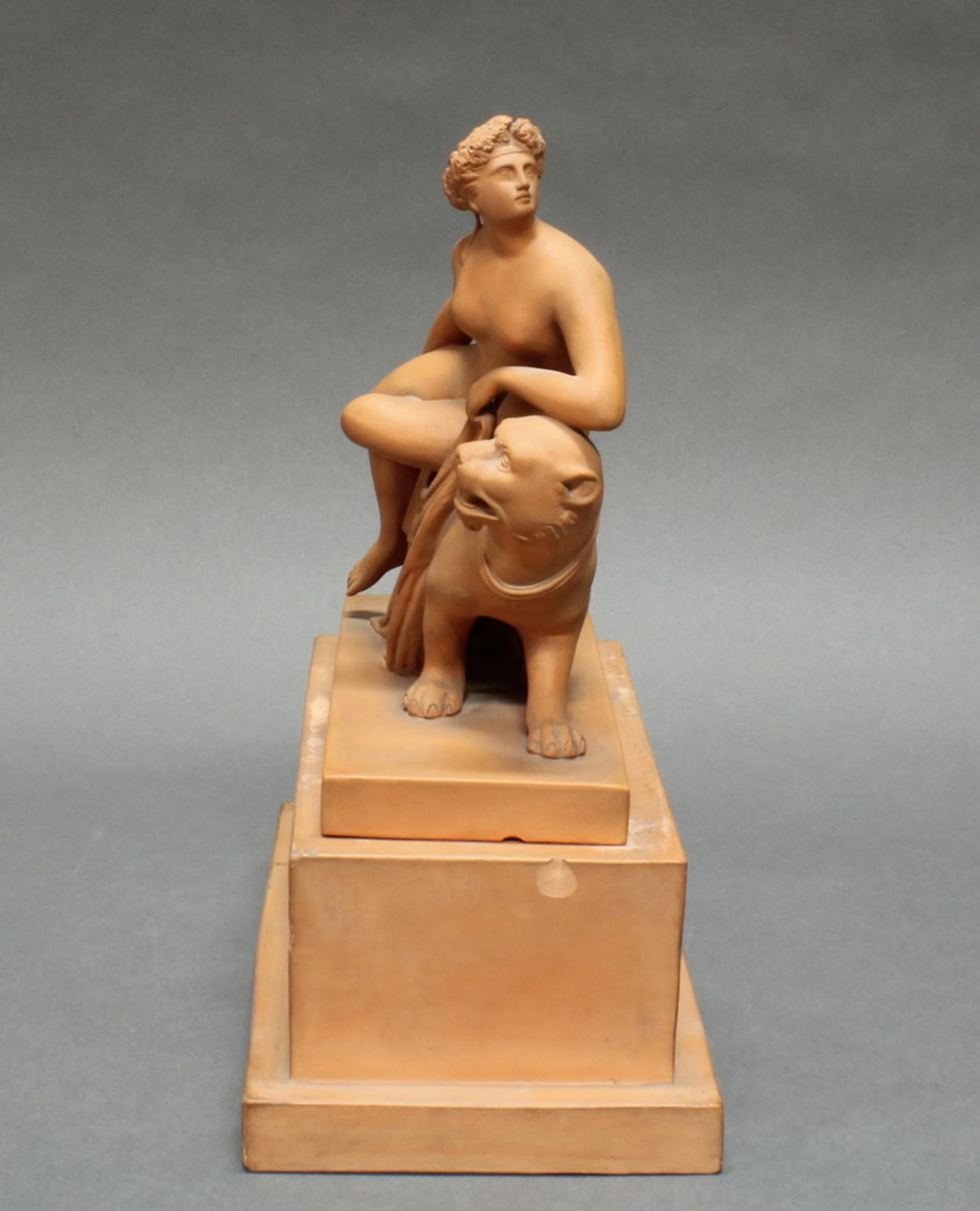 Terrakottafigur, "Ariadne auf dem Panther", nach Johann Heinrich von Dannecker, mit separatem - Bild 3 aus 6