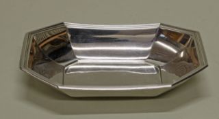 Schälchen, Silber 925, Gorham, oktogonale Rechteckform, 3.2 x 16 x 10.8 cm, ca. 95 g