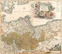Karte Brandenburg u. Pommern