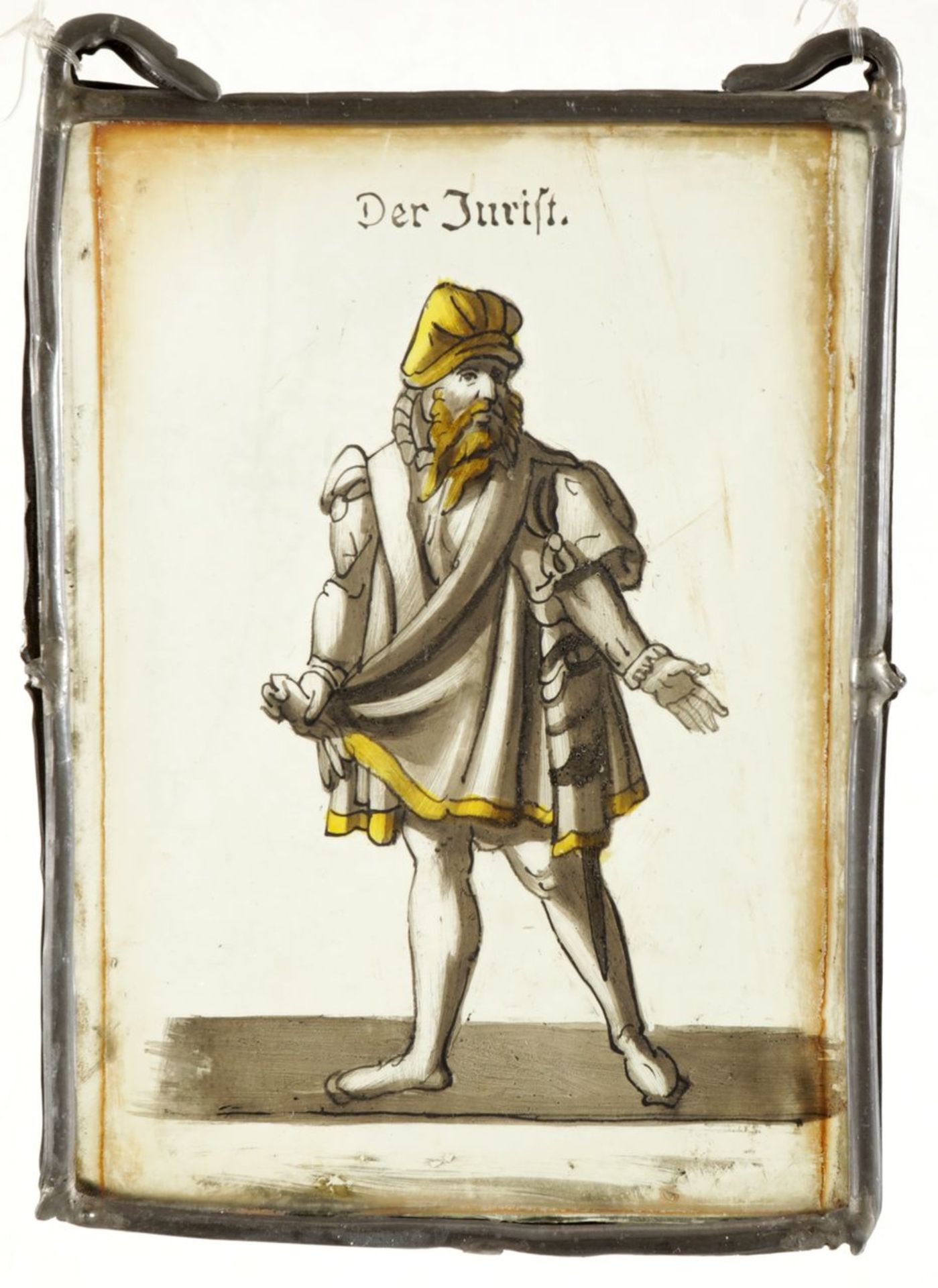 Kl. Glasbild "Der Jurist"