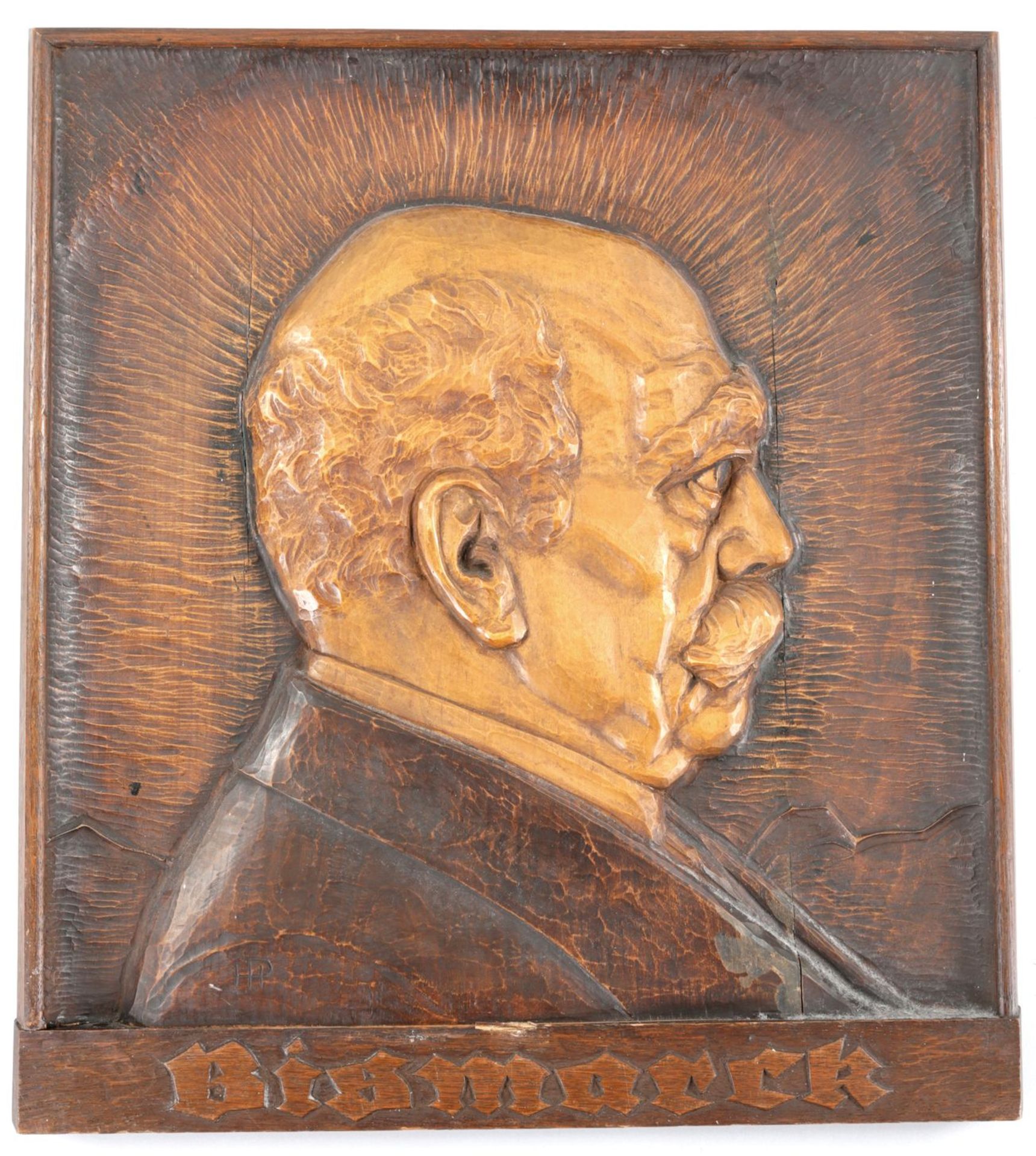 Holzrelief Otto von Bismarck