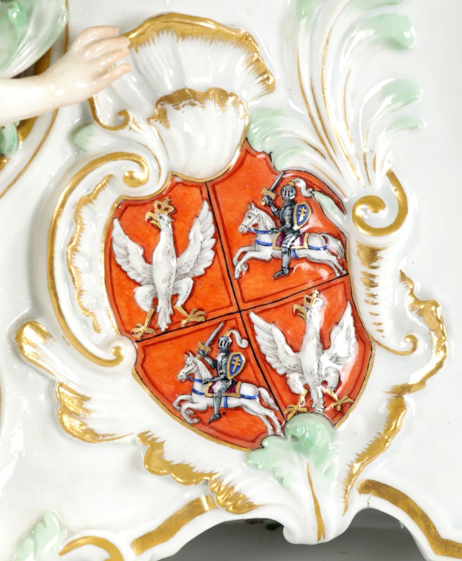 Prunkpendule m. dem Wappen v. Polen-Litauen - Image 4 of 19