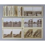 Collection of 13 Stereoscopic Cards "Egypt"