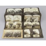 Large Bundle of 122 Stereoscopic Cards "All over the World"