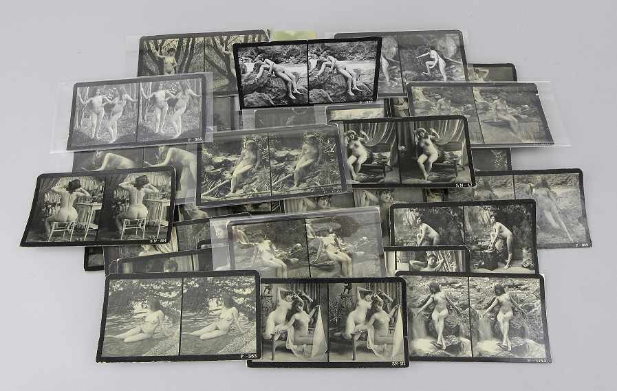 Bundle of 36 Stereoscopic Cards "Nudes" - Image 2 of 2