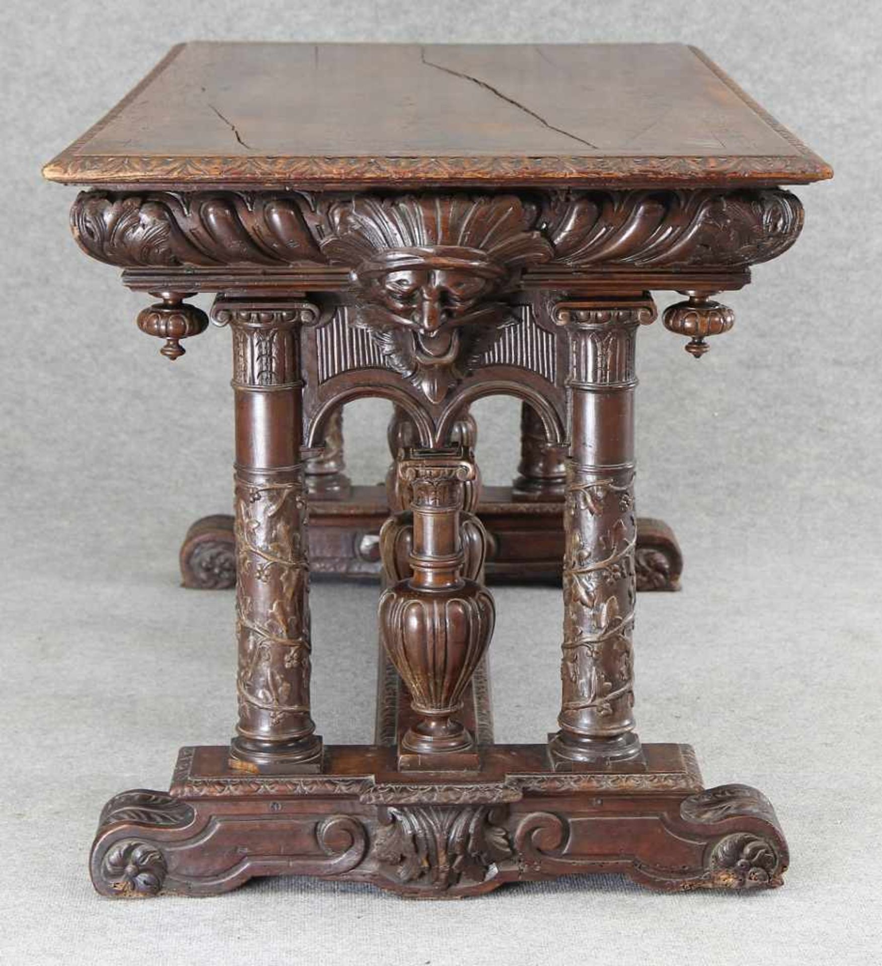 French Renaissance Library Table - Bild 3 aus 9