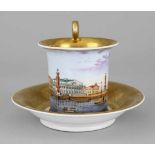 Large Souvenir Cup "St. Petersburg" with saucer