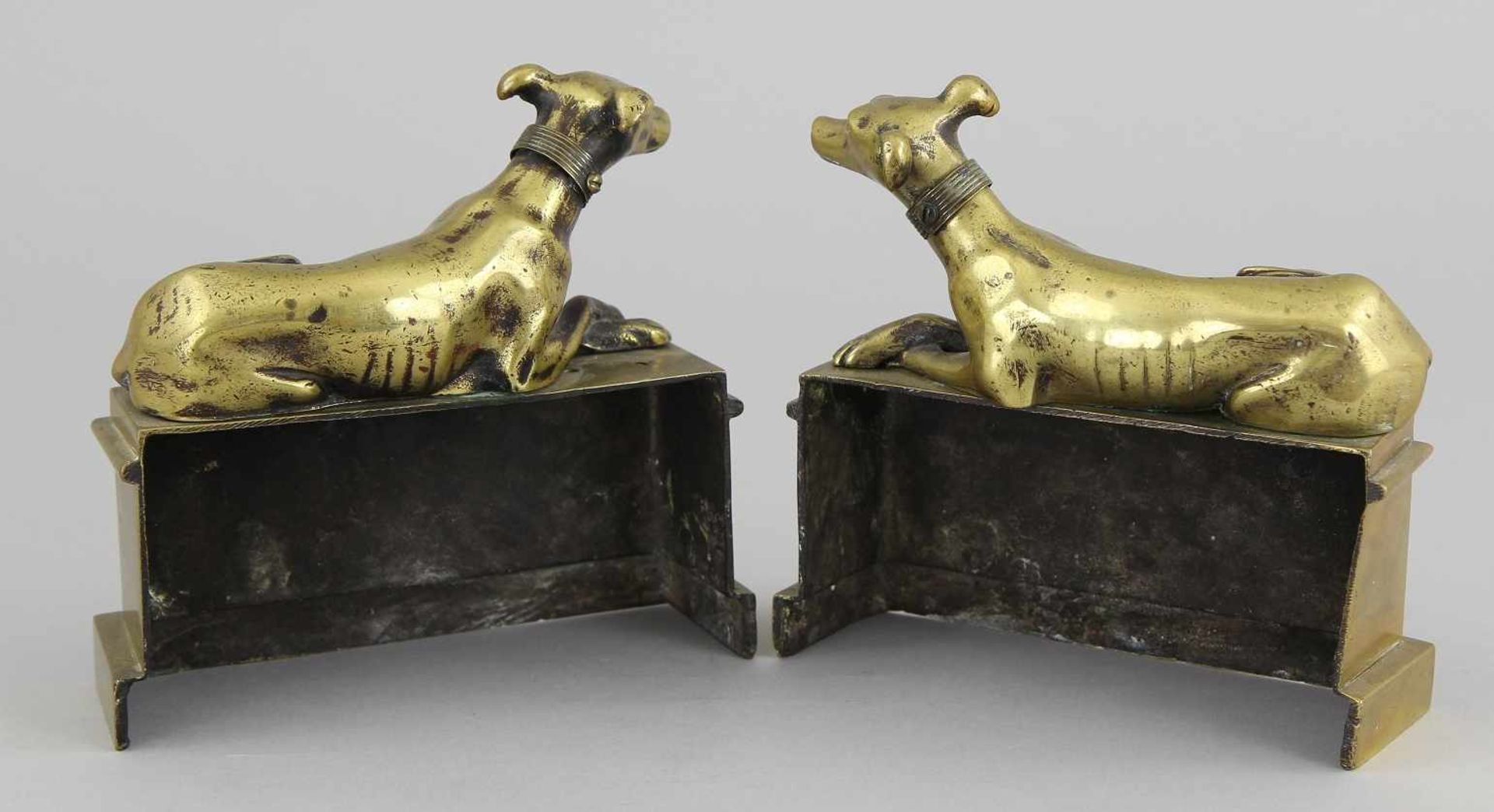 Pair of bronze "Greyhounds" - Image 3 of 3