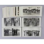 Large Bundle of 53 Stereoscopic Cards "Prison Camps 1914 - 1918"