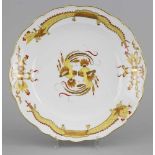 Large Meissen Plate "Yellow Dragon"