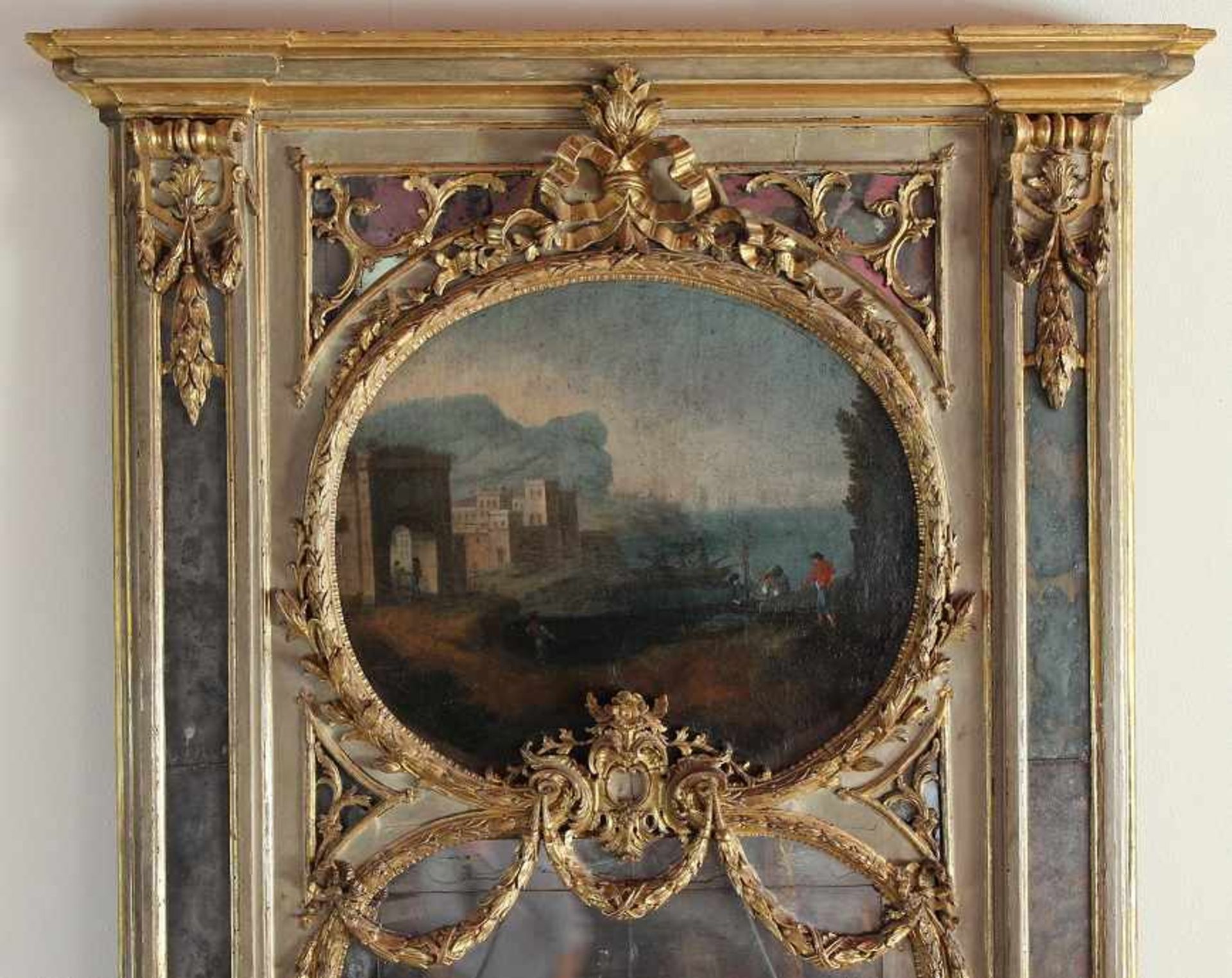 Large Italian Trumeau Mirror - Bild 2 aus 5