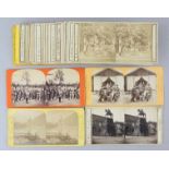 Bundle of 35 early German Stereoscopic Cards