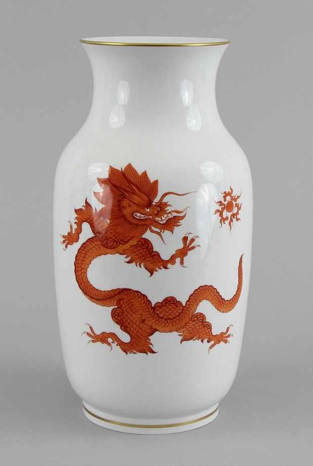 Meissen Vase "Red Ming Dragon"
