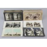 Large Bundle of 82 Stereoscopic Cards "Egypt"