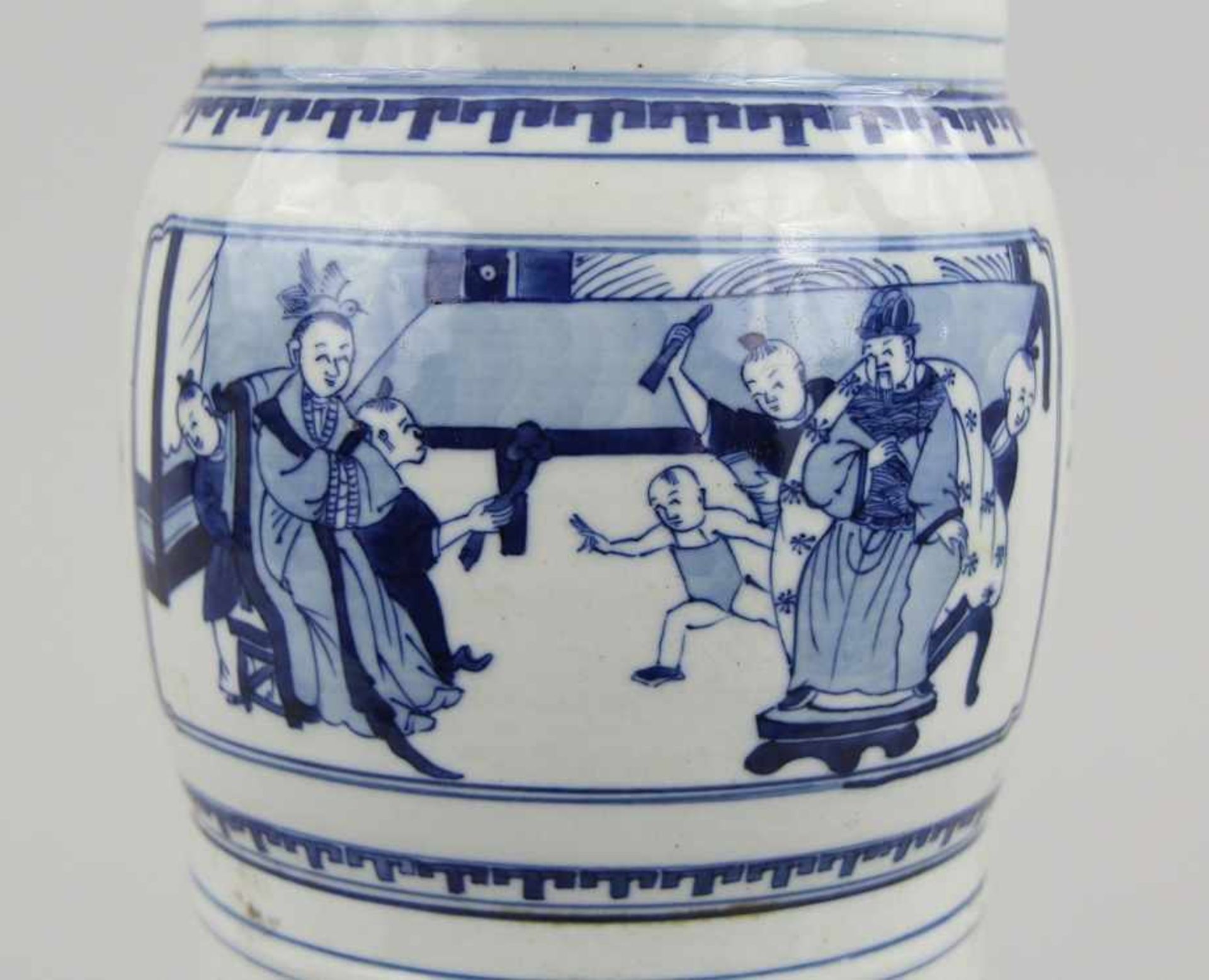 Große Blauweiß - Vase - Bild 20 aus 23