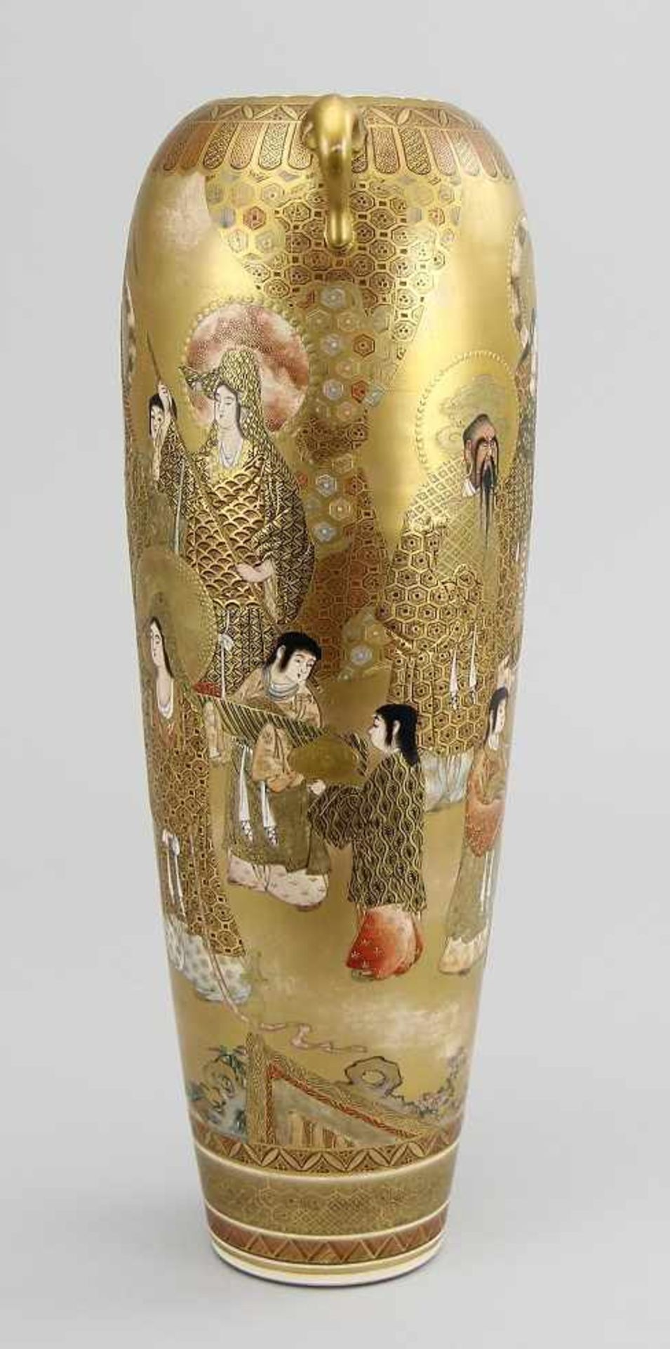 Satsuma-Vase "Kinkozan" - Bild 6 aus 13