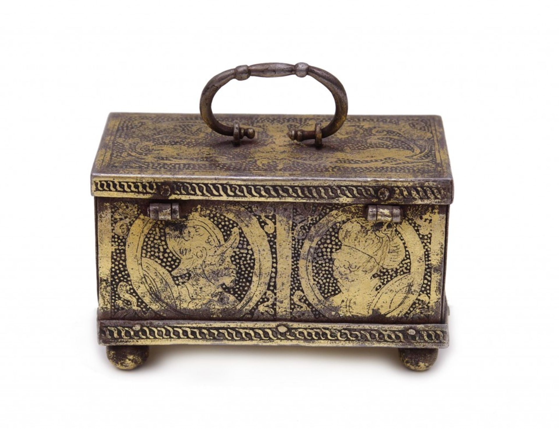 A South German Miniature Casket - Image 4 of 7