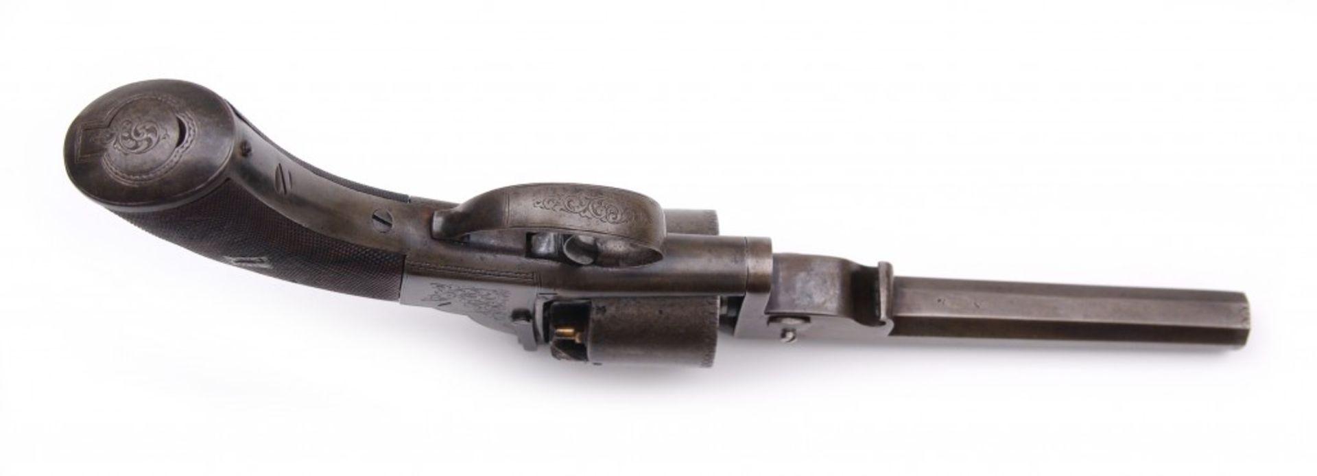 A Cased Webley-System Open-Top Percussion Revolver - Image 6 of 7