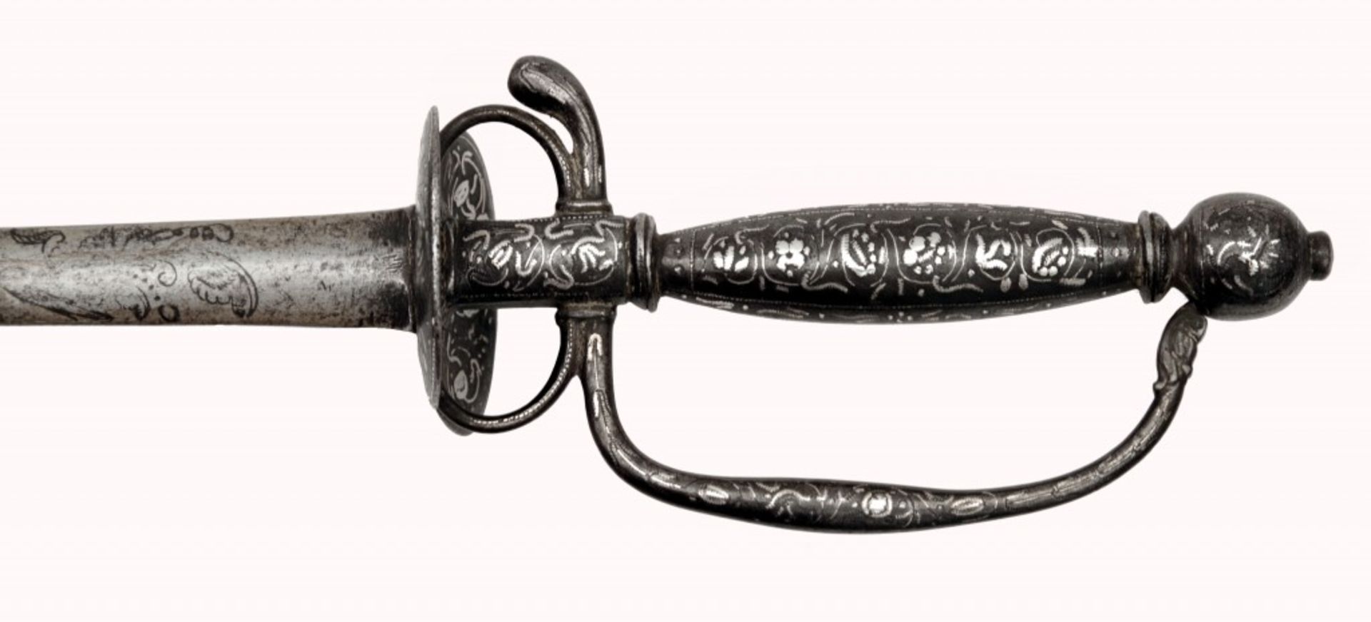 A Small-sword with Silver-inlaid Hilt - Bild 2 aus 7