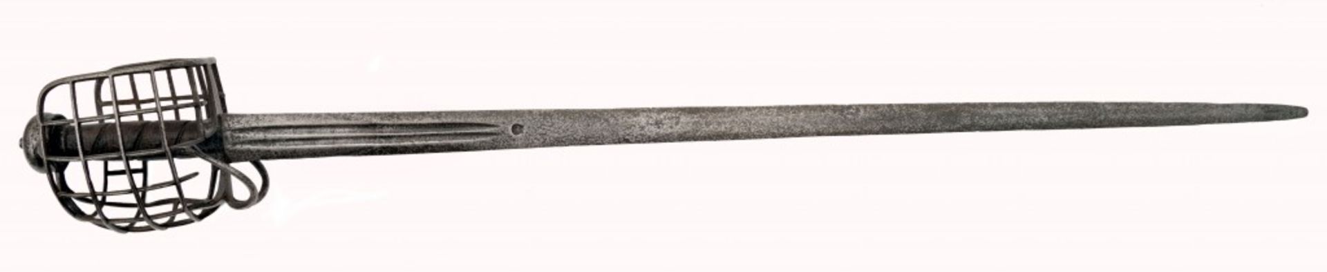 A British Military Basket Hilt Broadsword - Image 5 of 6