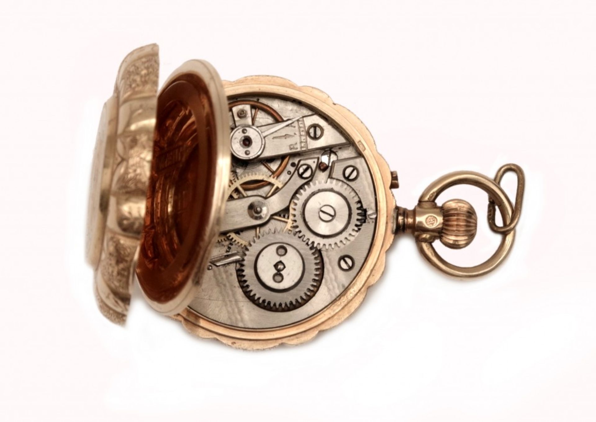 A Lady´s Gold Enamel Pocket Watch with Cylinder Escapement - Image 5 of 5