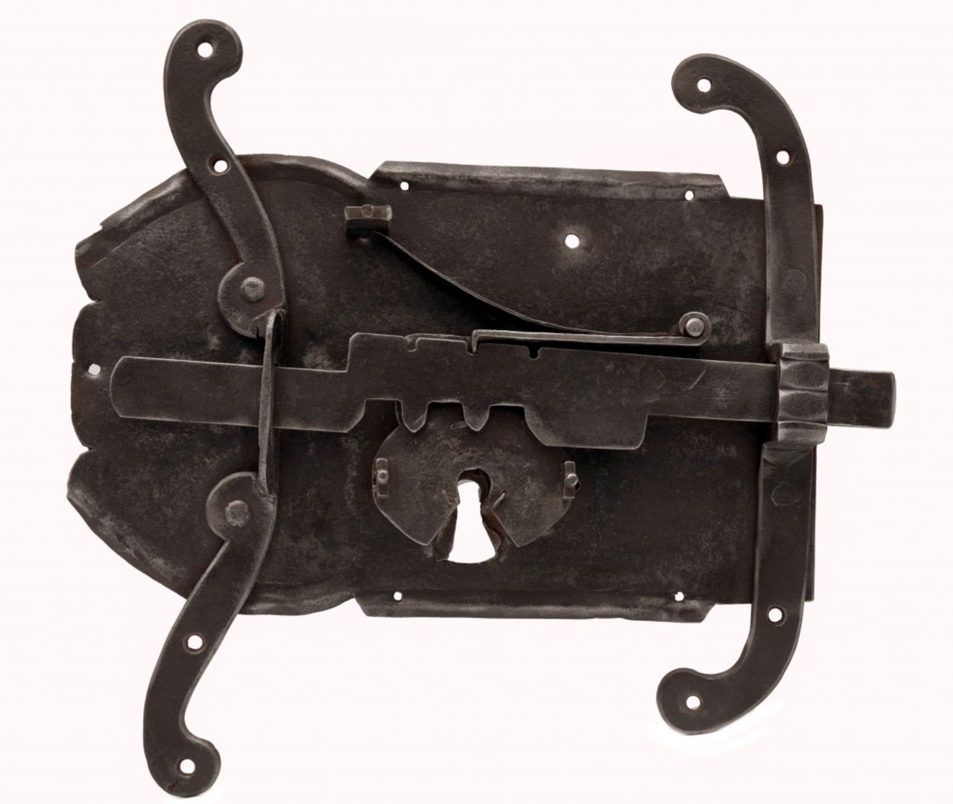 A Wrought Iron Gate Lock