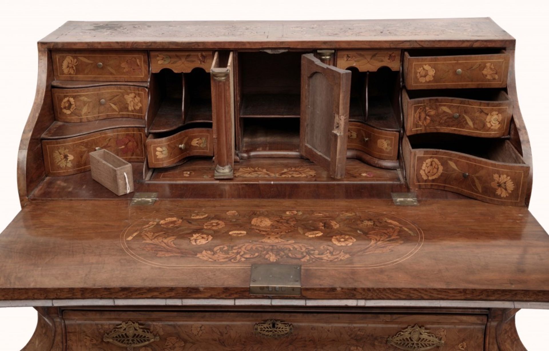 A Bureau Cabinet (Bombé Bureau) - Image 4 of 12