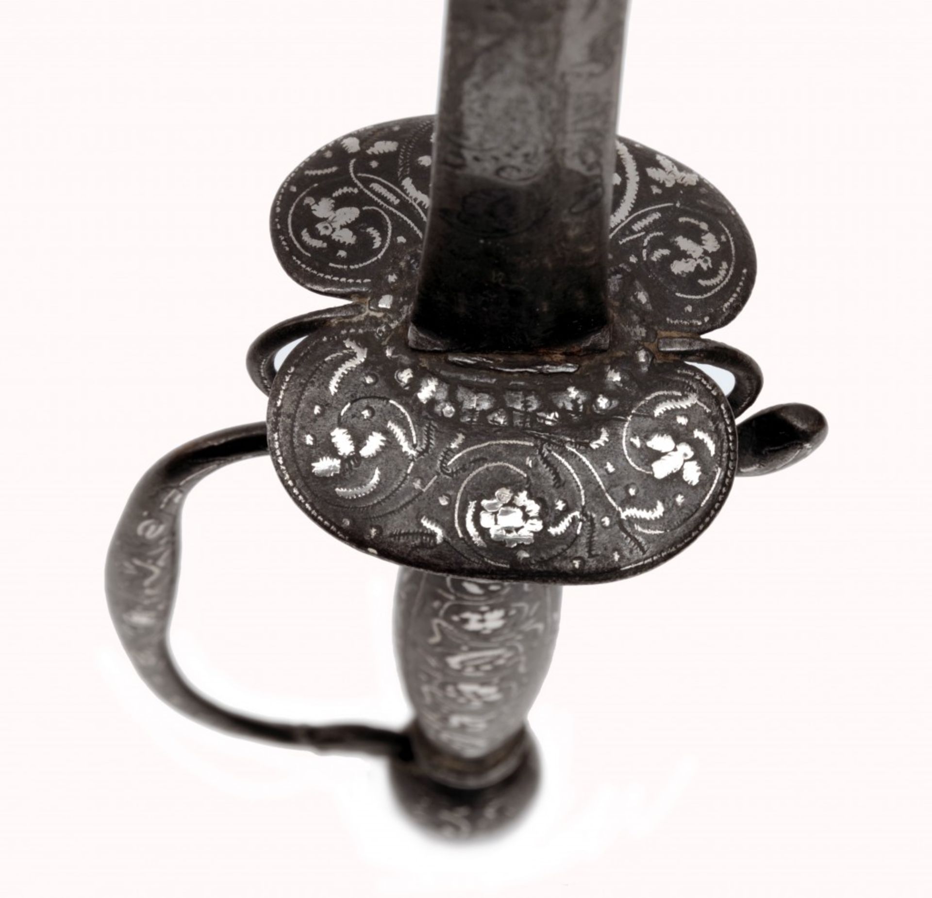 A Small-sword with Silver-inlaid Hilt - Image 3 of 7