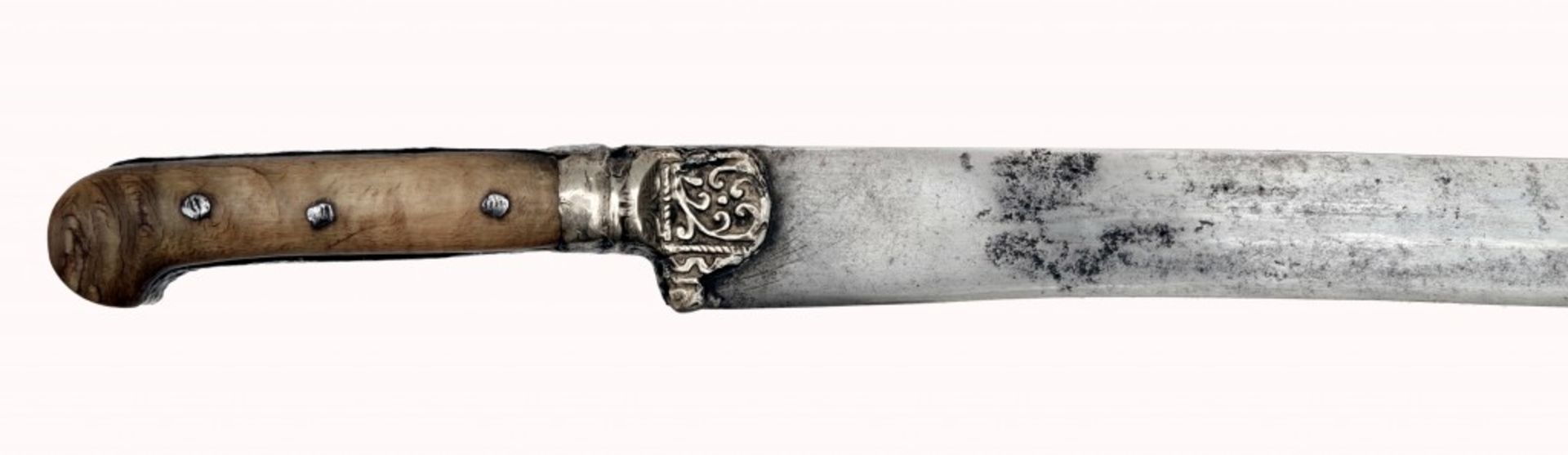 An Ottoman Silver-Mounted Yatagan - Bild 4 aus 5