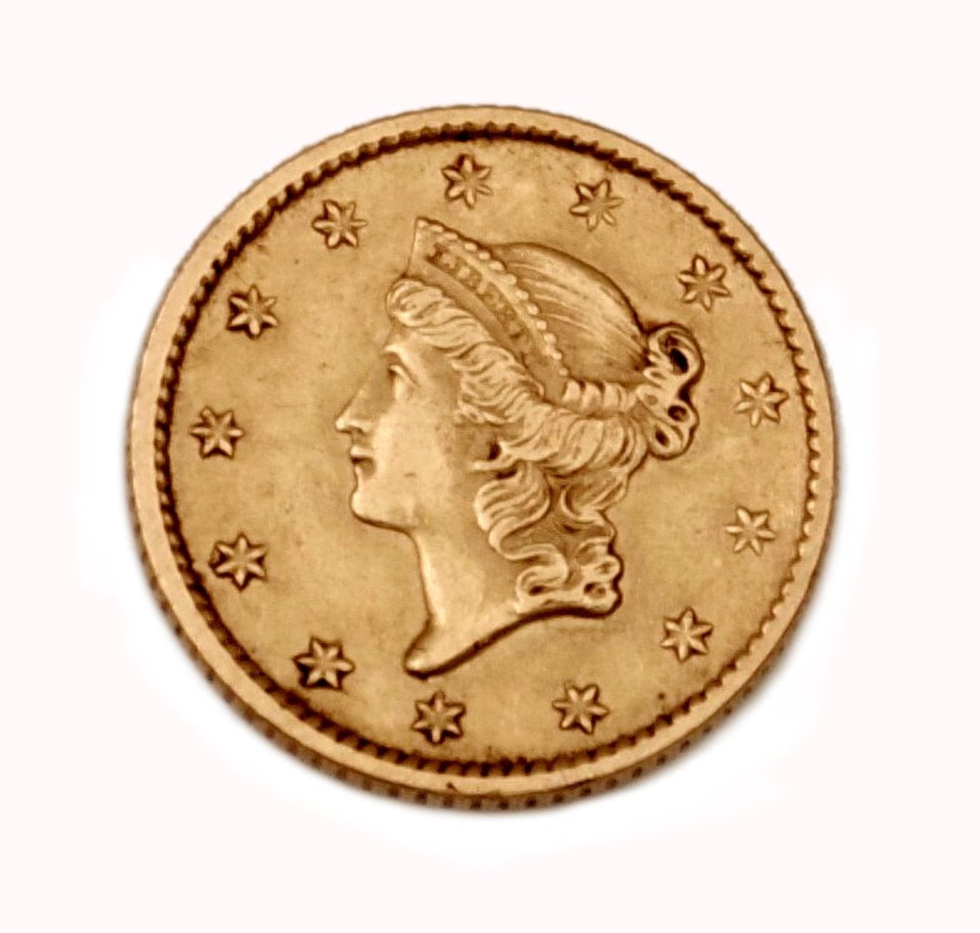 1 Dollar 1853 USAGold 900/1000, mint: Philadelphia (no mintmark), grade: XF1 Dollar 1853 USAGold