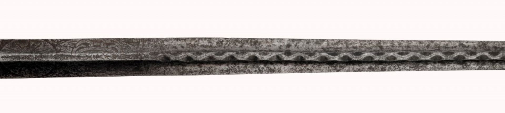A small-sword with chiselled iron hilt - Image 10 of 11