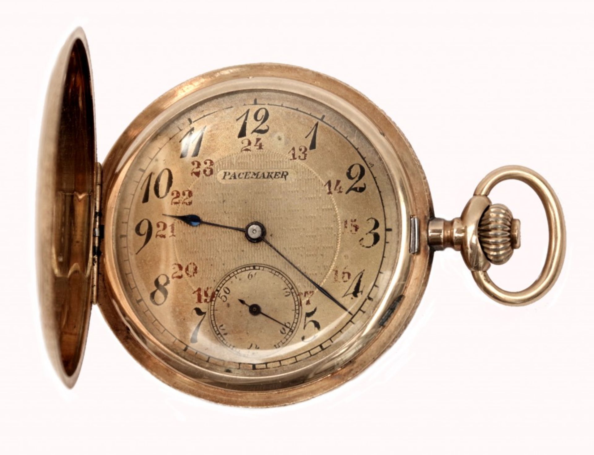 A Savonnette Art-Nouveau Pocket Watch, Pacemaker - Image 5 of 7