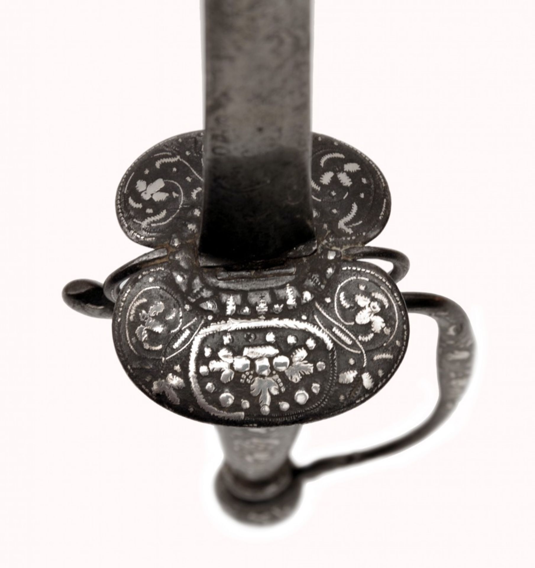 A Small-sword with Silver-inlaid Hilt - Bild 4 aus 7