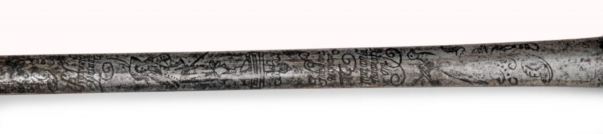 A Small-sword with Silver-inlaid Hilt - Bild 6 aus 7