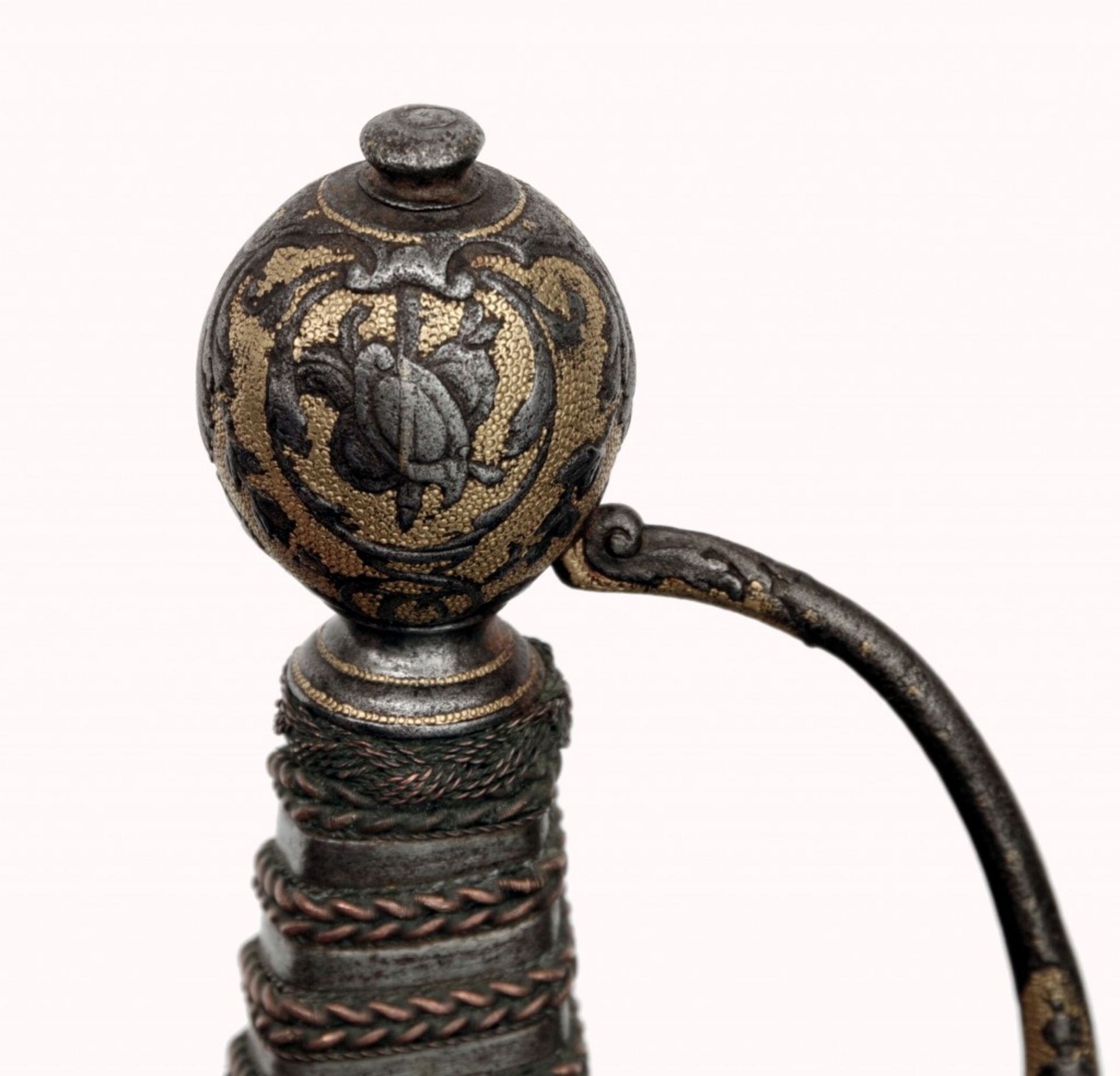 A French Gilt Small-sword with Chiselled Hilt by Jean Louis Guyon the Elder - Image 7 of 11