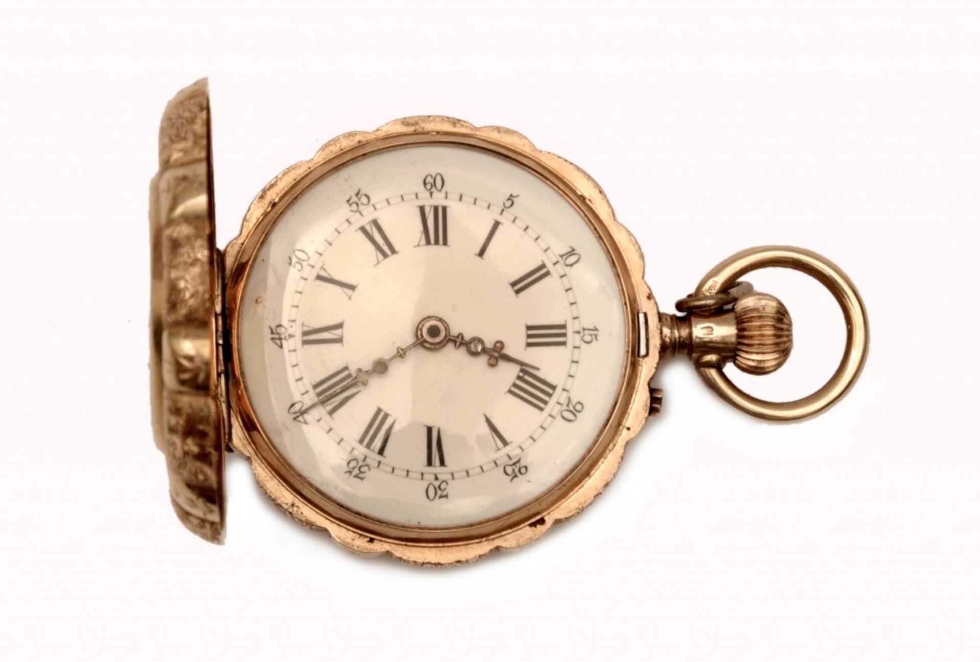 A Lady´s Gold Enamel Pocket Watch with Cylinder Escapement - Image 4 of 5