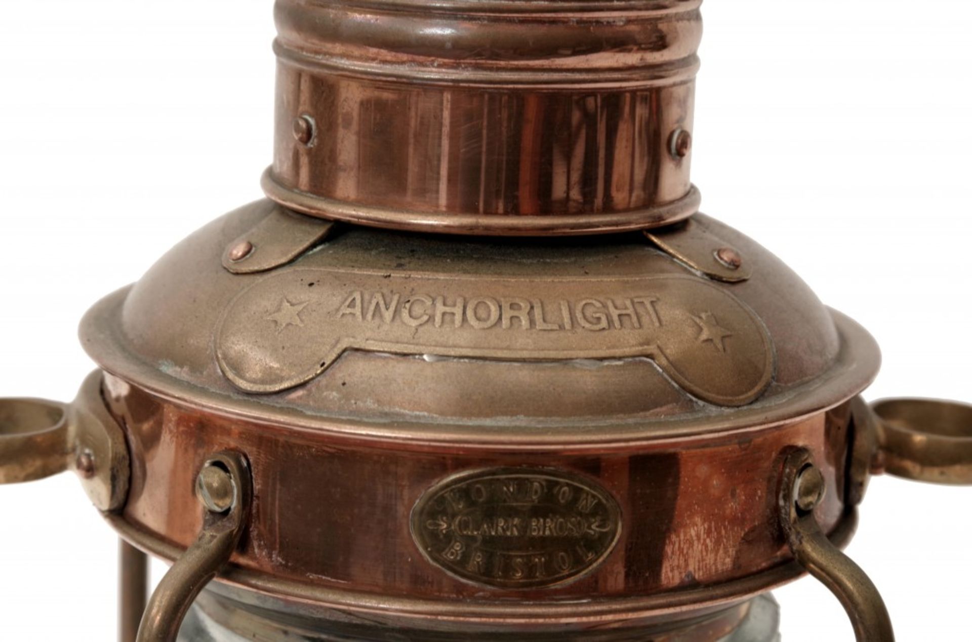 An Anchor Light by Clark Bros & Wooden Pulley - Image 4 of 6