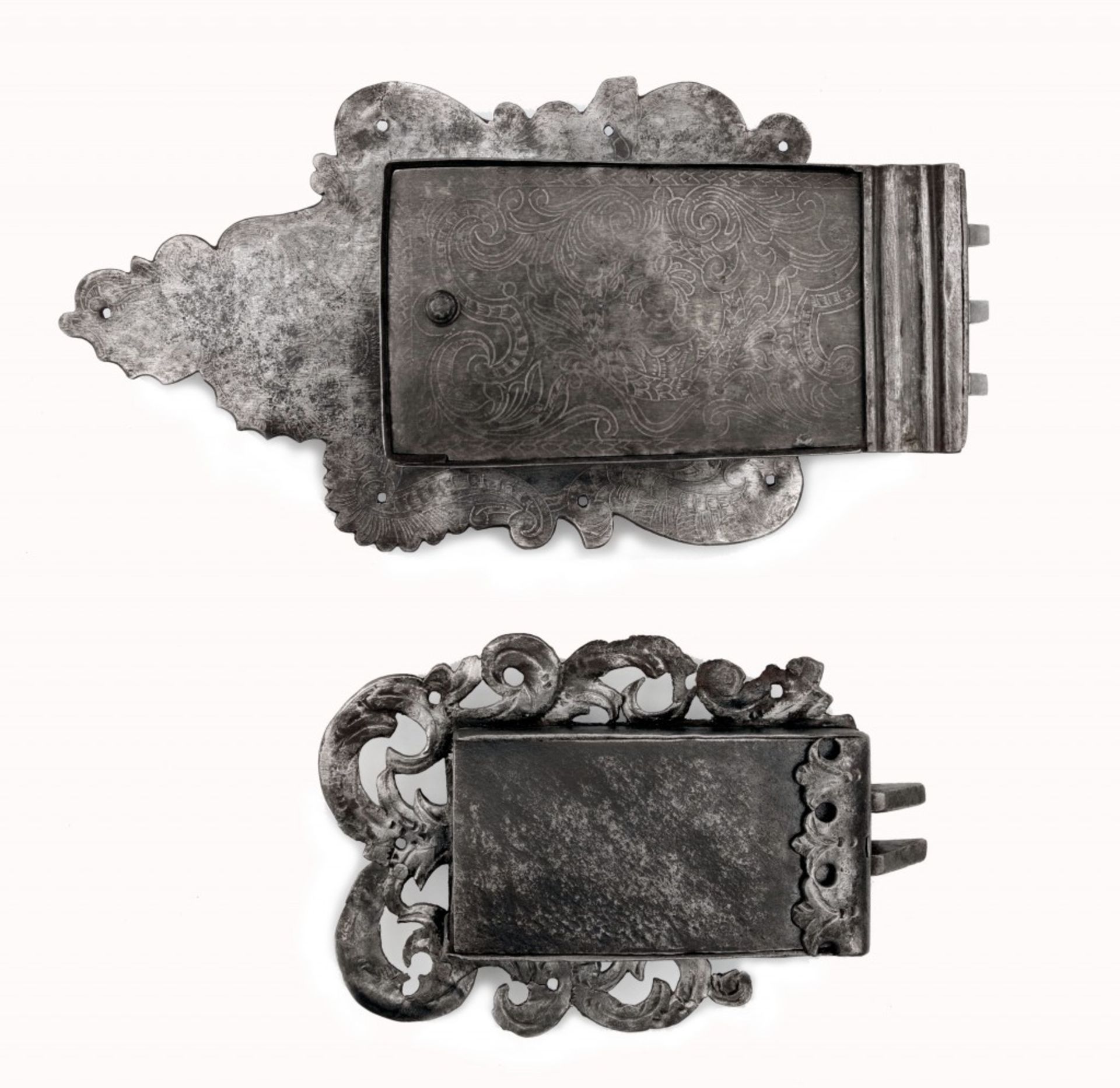 Two Different Baroque Cabinet Locks