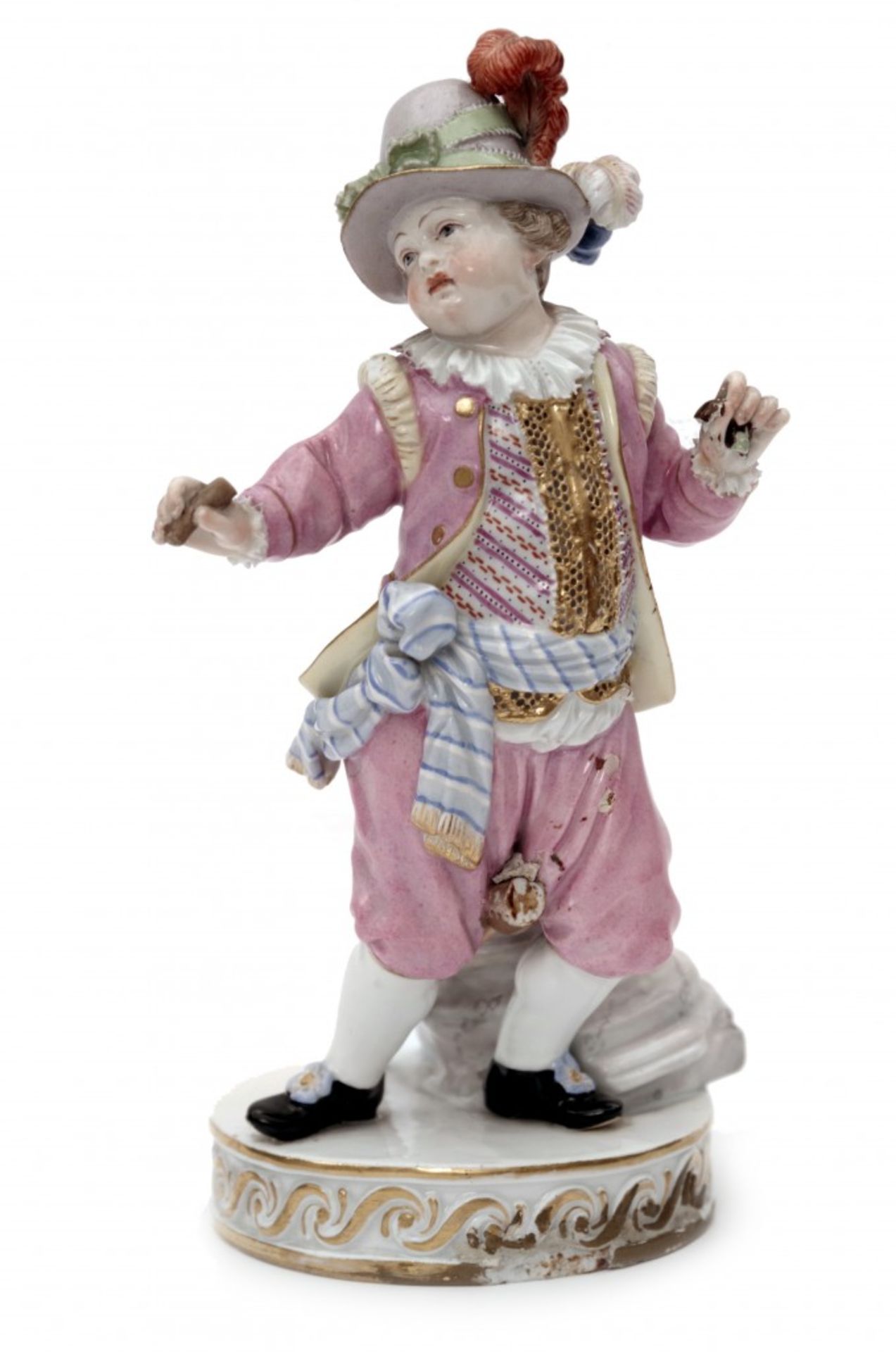 A Boy Riding on a Hobby-Horse Toy by Meissen