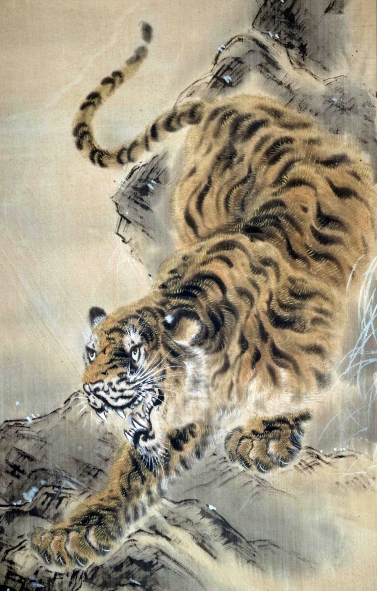 Tiger auf Ast von Suigan