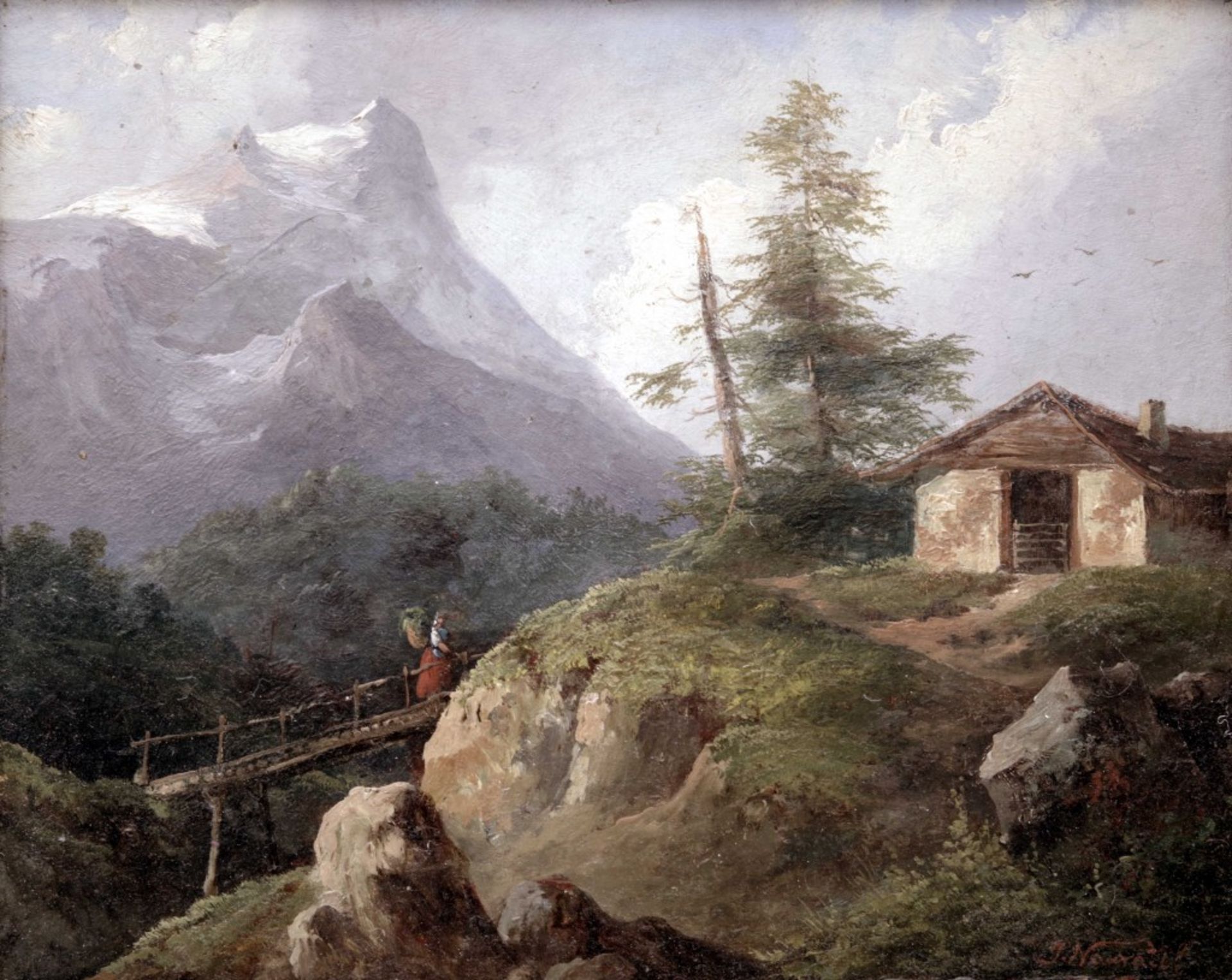 Alpenlandschaft von Josef Navrátil - Image 2 of 4