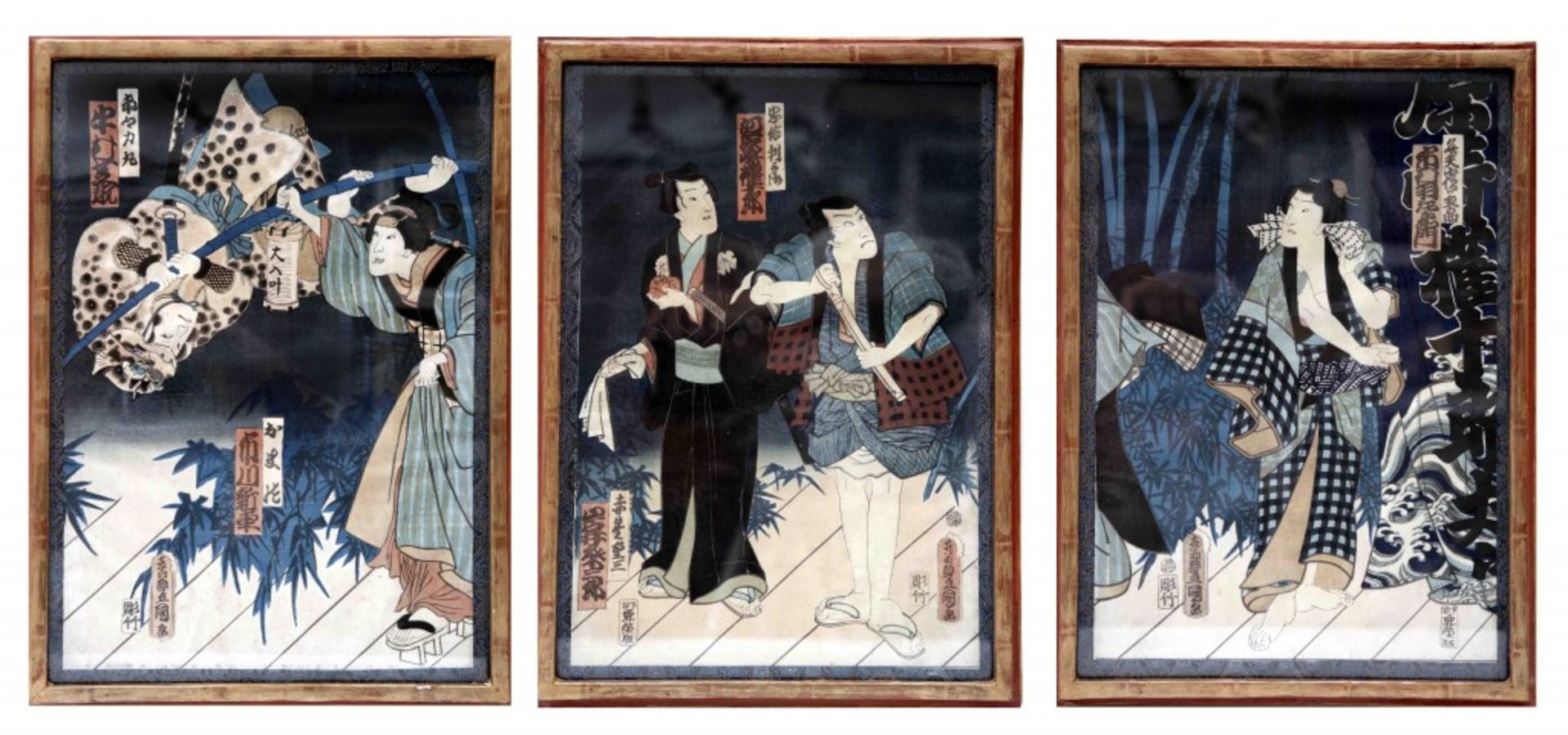 Triptych von Utagawa Kunisada