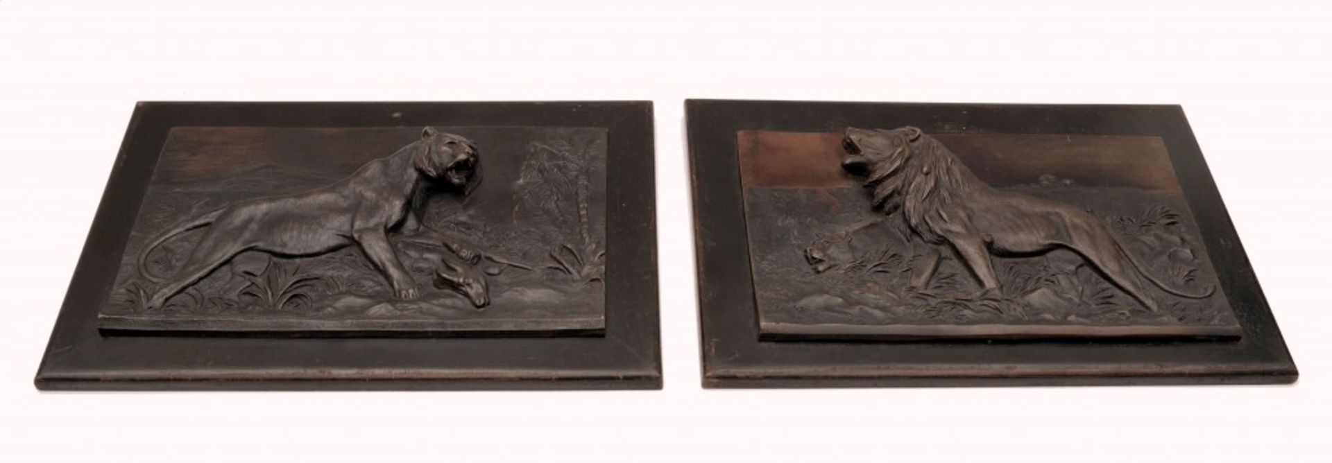 Paar Relieftafeln - Image 2 of 2