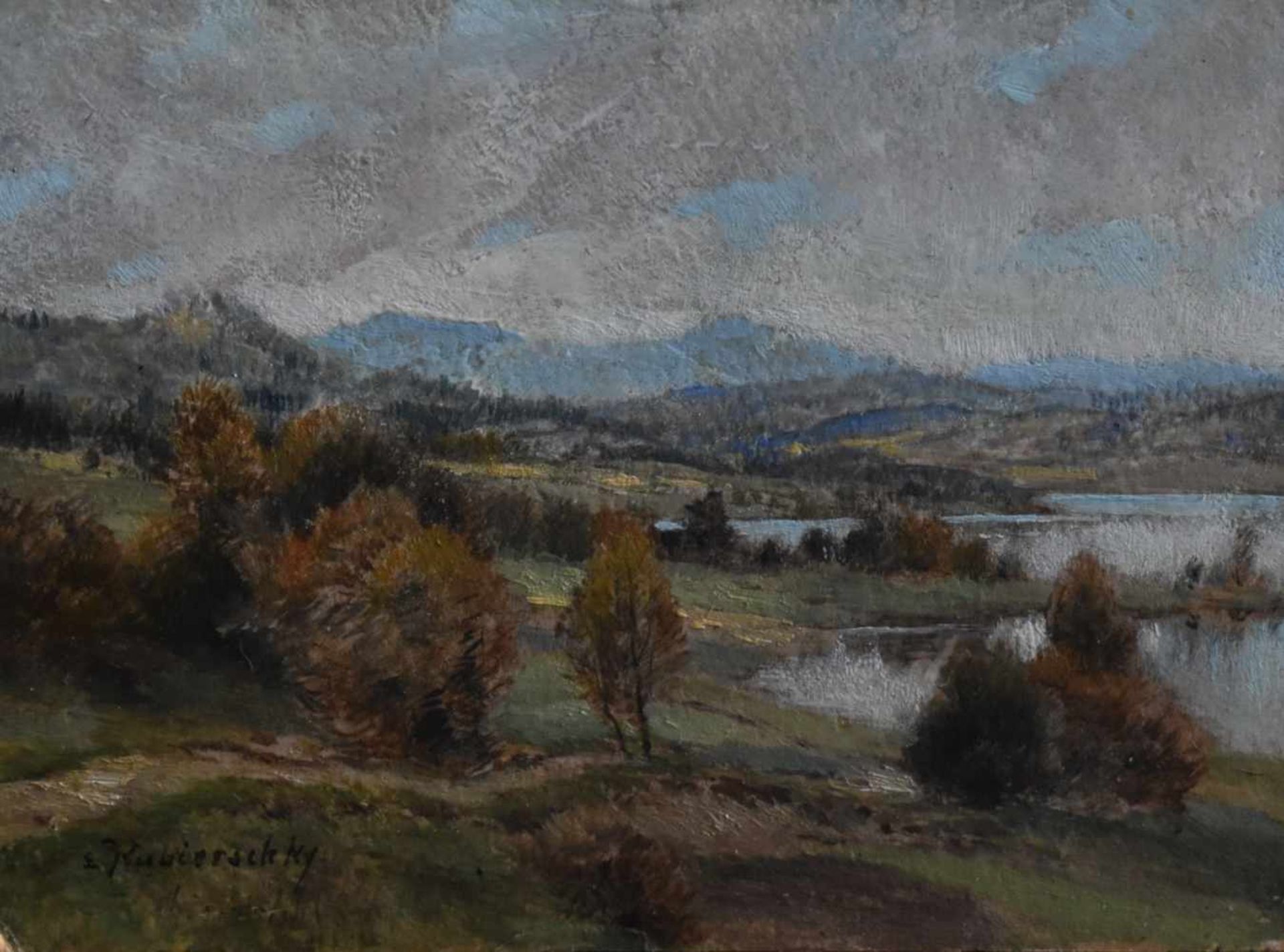 Kubierschki, Erich (Schlesien 1854 - 1944), "Landschaft mit See"